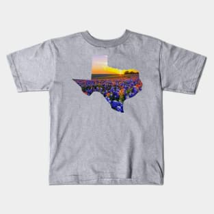 TEXAS BLUEBONNETS Kids T-Shirt